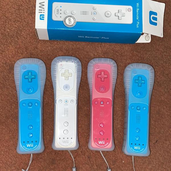 kit 4 controles de wii u