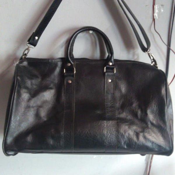 mala bolsa de couro