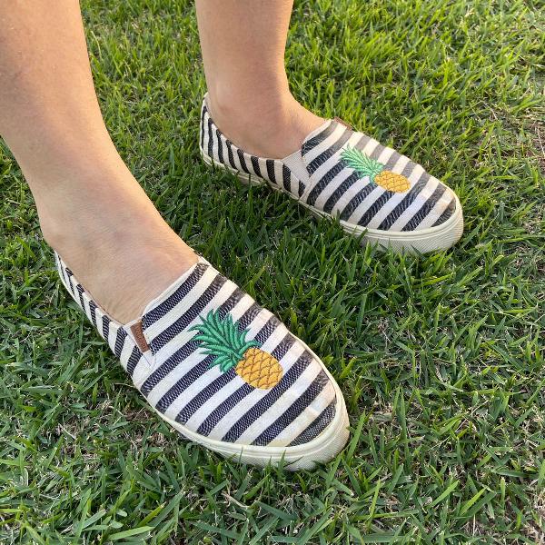 tênis slip-on abacaxi anacapri