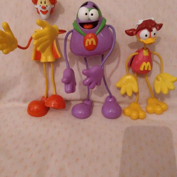 Brinquedos da turma Ronald mecdonald