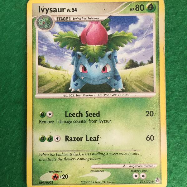 carta pokémon ivysaur - lv.24