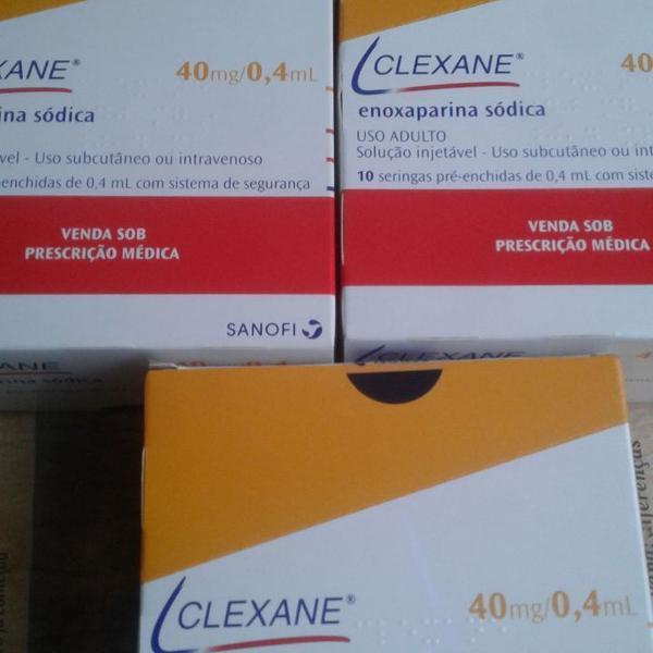 clexane de 40mg - enoxaparina sódica kit com 05 seringas