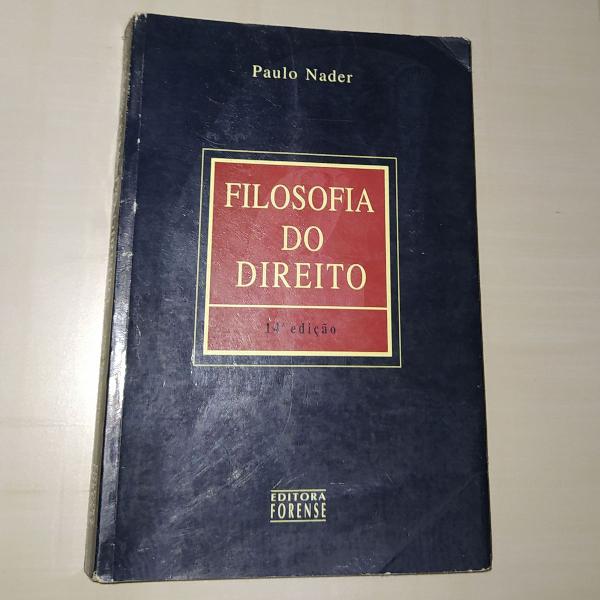 livro filosofia do direito - paulo nader - 2003 - forense