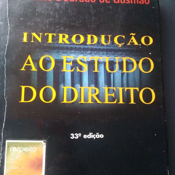 livro introdução ao estudo do direito