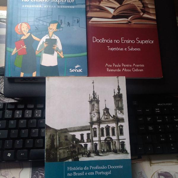 livros pedagogia - ensino superior e historia