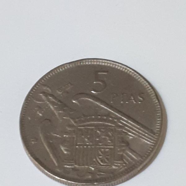 moeda 5 pesetas 1975