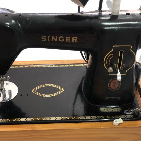 máquina de costura antiga singer automática