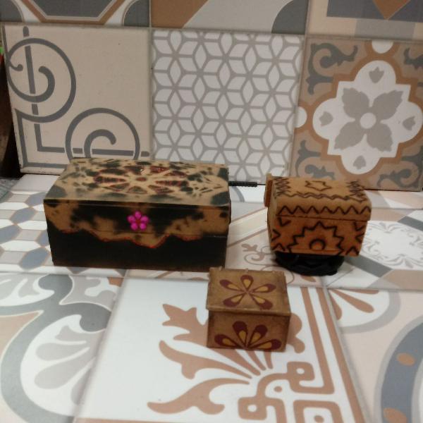 trio de bauzinhos