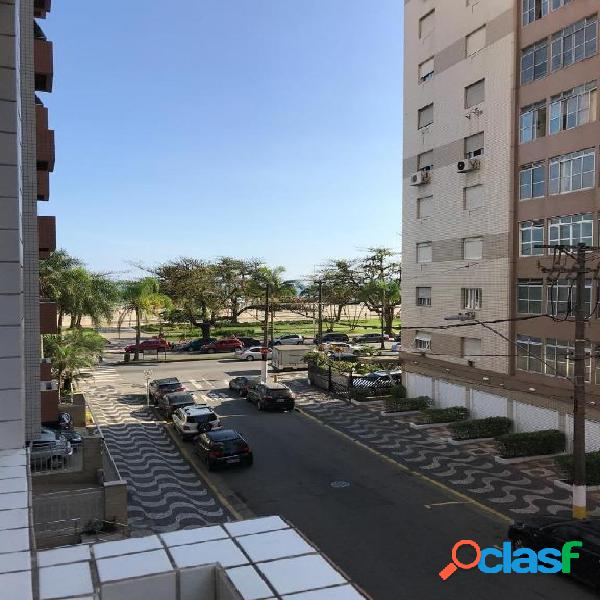 Apto 3 dorms sendo 1 suite em frente ao mar no Gonzaga
