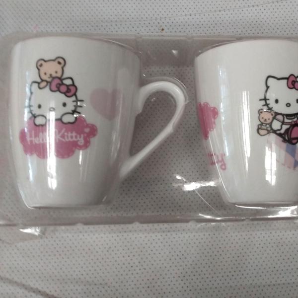 So cute! Conjunto de 2 canecas da Hello Kitty