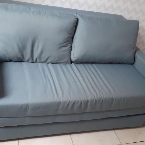 Sofá cama super novo azul