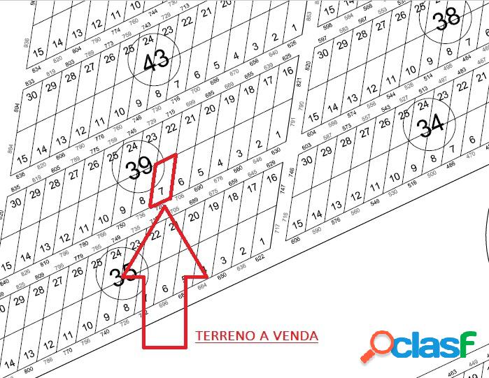 Terreno com 375,00 m² - Rosa dos Ventos