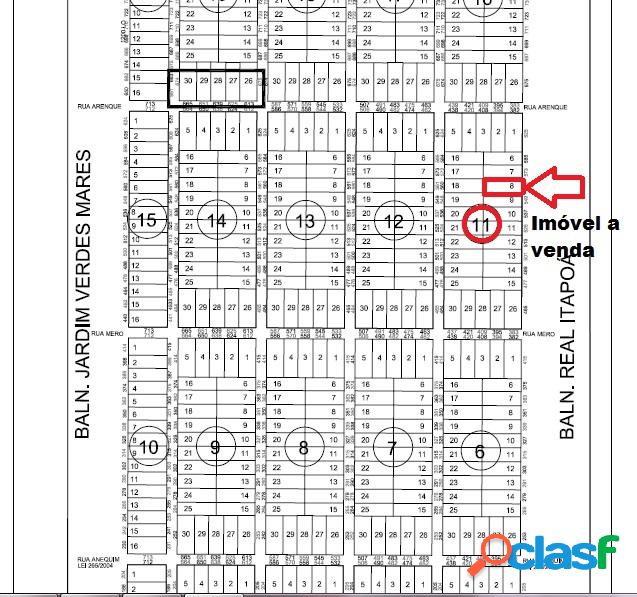 Terreno para Investimento 468,00m² Baln.Real de Itapoá II