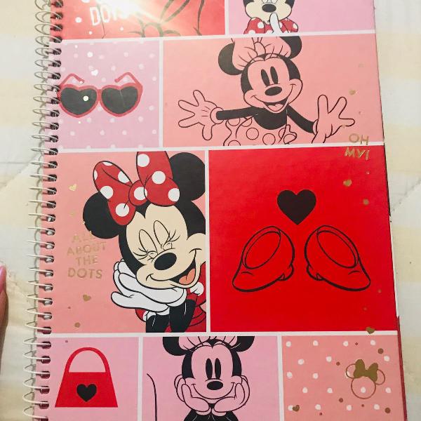 caderno minnie