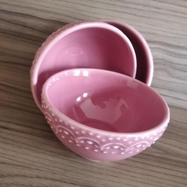 jogo 3 bowls decorados