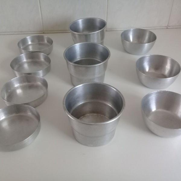 kit de potes em alumínio