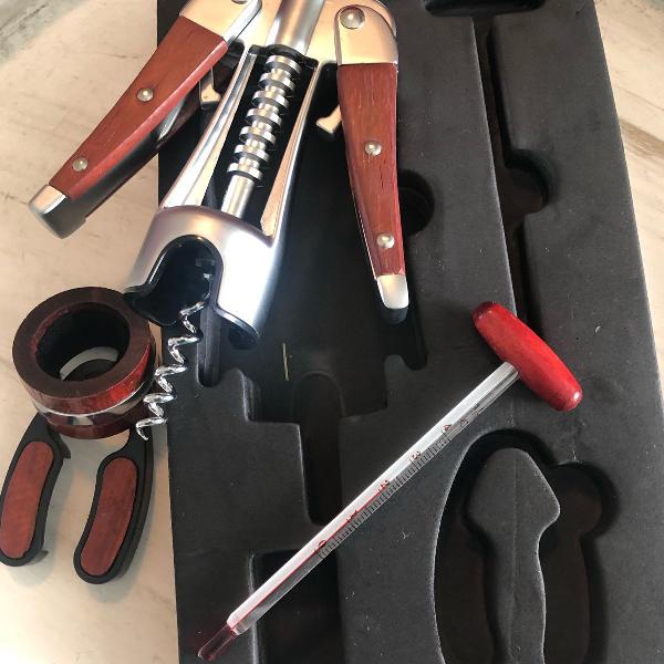 kit sommelier com 4 peças