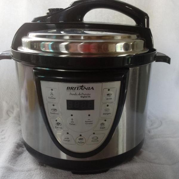 panela de pressão elétrica 5l inox 110v fun kitchen