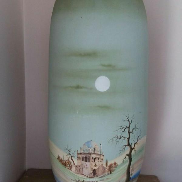 vaso grande de porcelana pintada à mão
