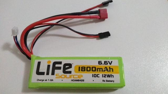 Bateria Life Hobbico 1800mah 6.6v 10c Para Receptores