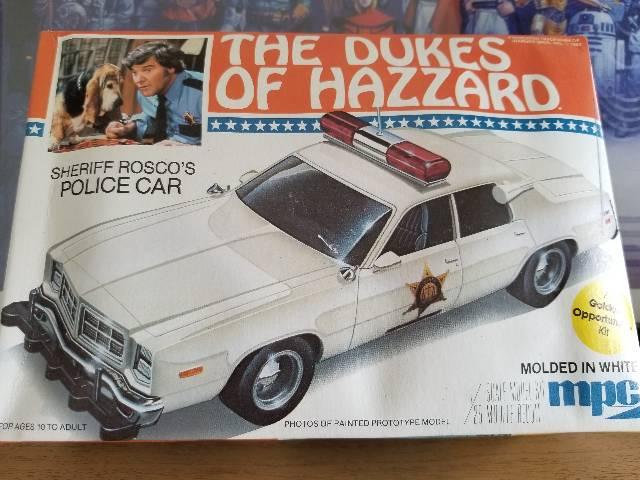 Carro Policial "The Dukes of Hazzard", plastimodelo,