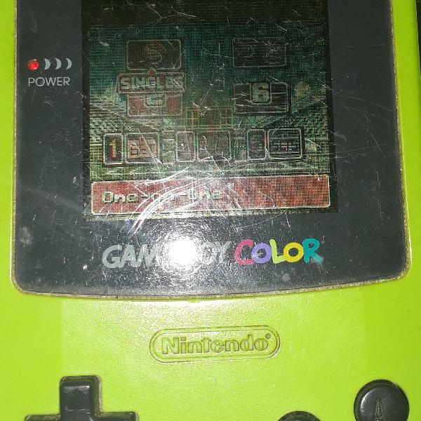 Gameboy Verde + jogo Mario tennis