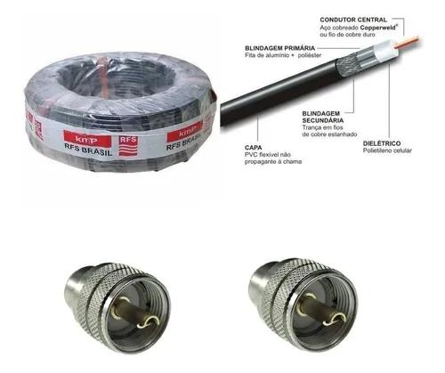 Kit C Coaxial Rfs Kmp Rgc-58 50r Rigido 4 C 10 Metros