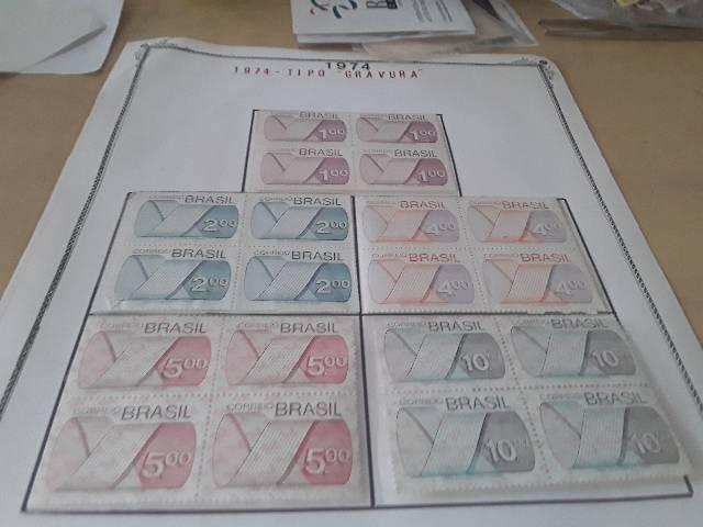 Quadras de selos do brasil
