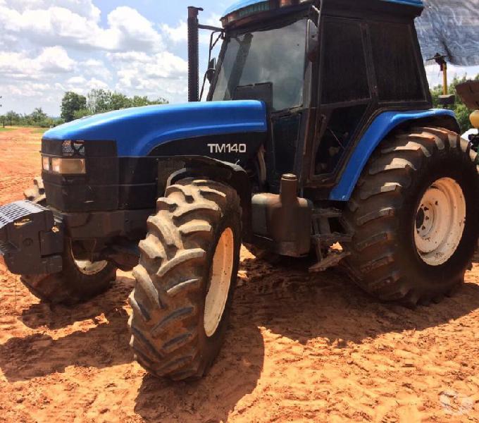 Trator new holland TM-140 ano 2001