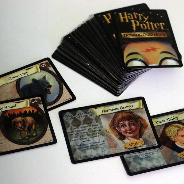 harry potter tcg - conjunto com 63 cartas