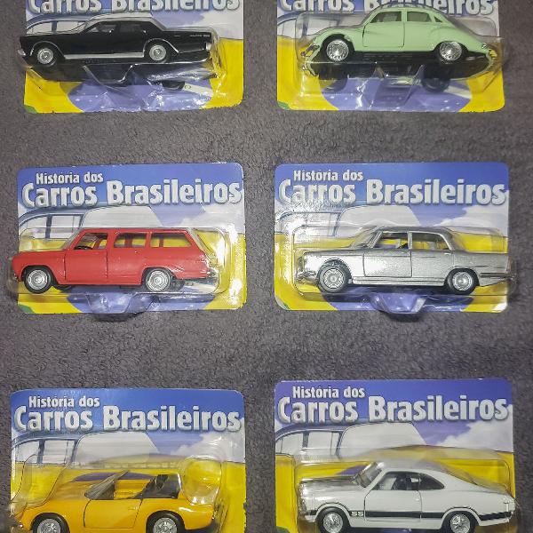 miniaturas da coleção história dos carros brasileiros