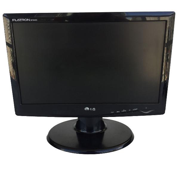monitor lg flatron w1643c lcd 15.6 polegadas wide preto com