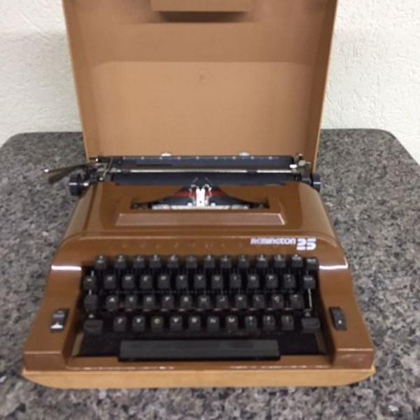 máquina de escrever remington 25 portátil antiga