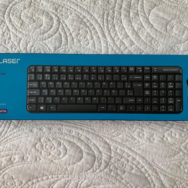 teclado e mouse sem fio original nunca usado