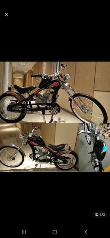 Bicicleta chopper a gasolina