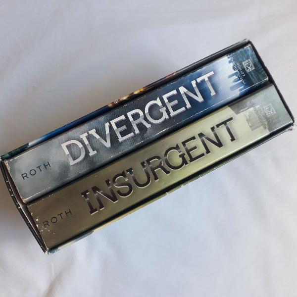 Box livros Divergent e Insurgent em inglês