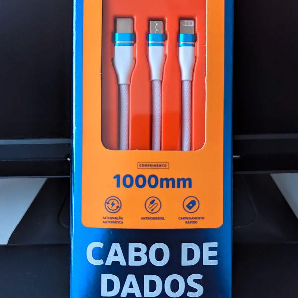 Cabo de Dados USB 3 in 1