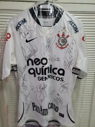Camisa Corinthians Paulo André Autografada usada no Jogo