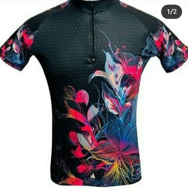 Camisa ciclismo feminino tamanho P.