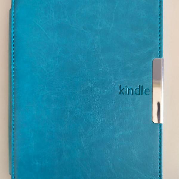 Capa Kindle Paperwhite Antigo 1/2/3 Azul Hibernação