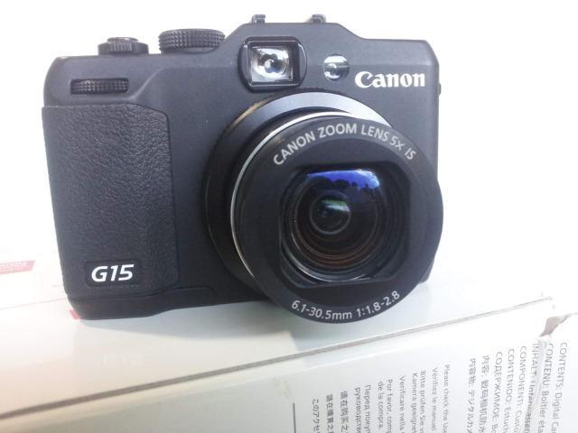 Câmera Canon G15 + Caixa Original + Suporte para Flash