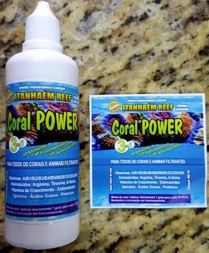 Coral Power 100ml Alimento Liquido+vitaminas+aminoácidos