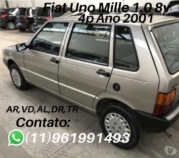 Fiat Uno Mille 1.0 8v 4p Ano 2000 completo