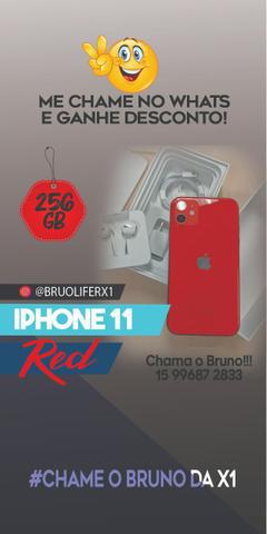 IPhone 11 Red 256g novos / lacrados