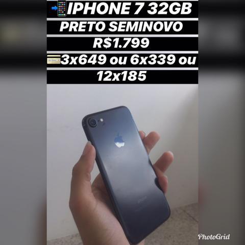 Iphone 7 32gb preto,r$1799