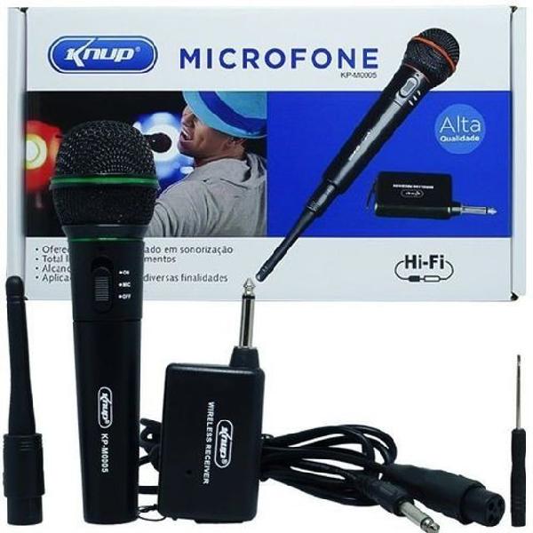 Microfone Sem Fio Knup Hi-fi