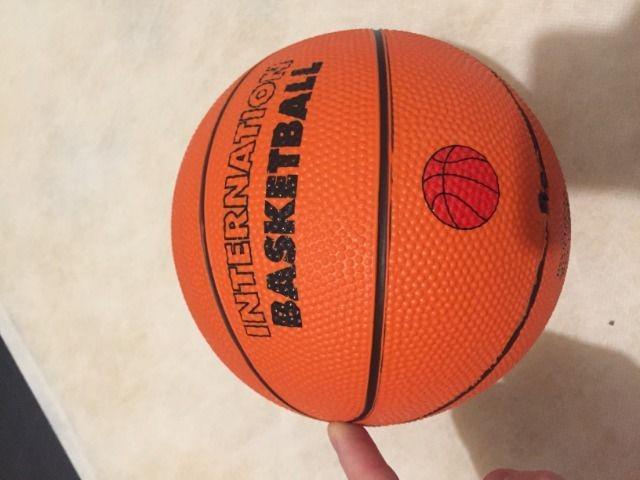 Mini Basquete Bola e Aro com suporte para porta