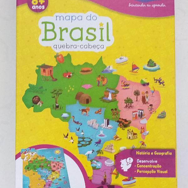 Quebra cabeça mapa do Brasil