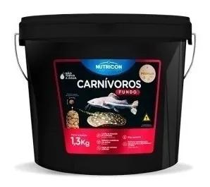 Ração Para Peixes Nutricon Carnívoros Fundo 1,3kg Balde