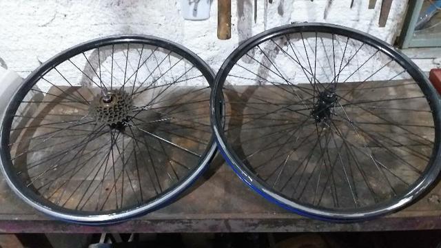 Rodas de alumínio aro 26 para bicicleta